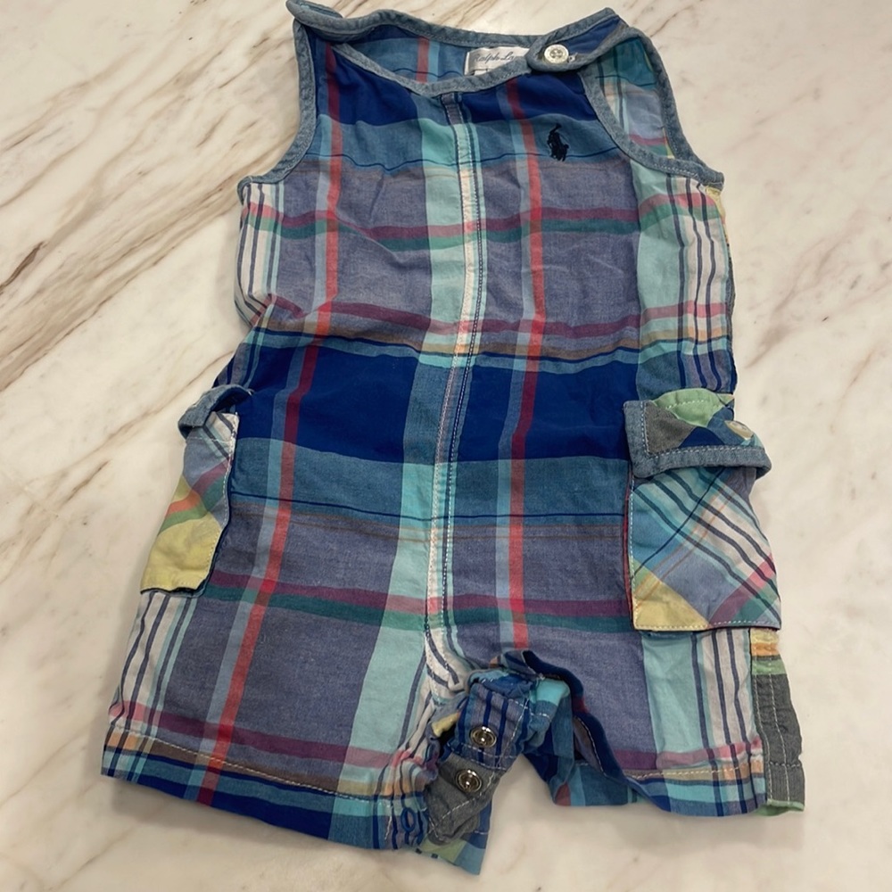 Ralph Lauren plaid romper
